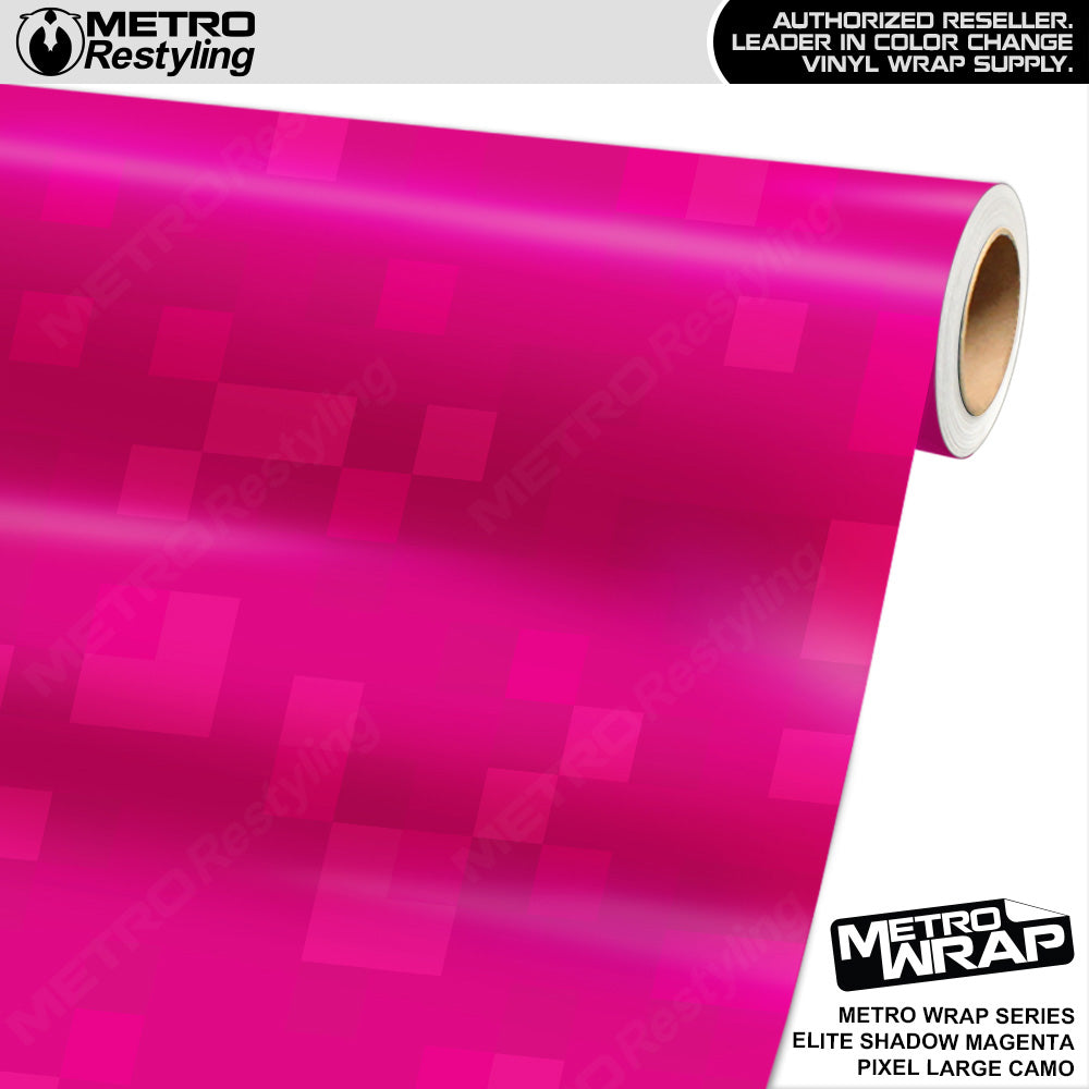 Metro Wrap Large Pixel Elite Shadow Magenta Camouflage Vinyl Film