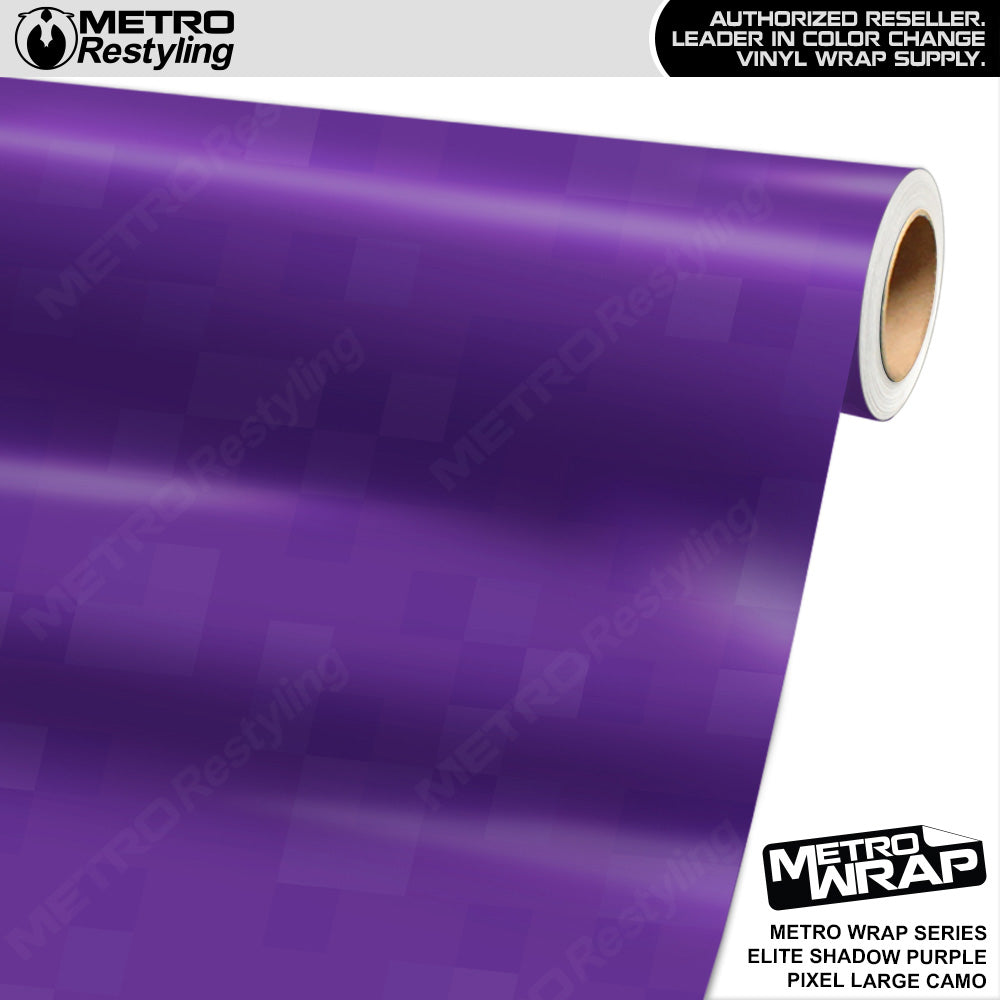 Metro Wrap Large Pixel Elite Shadow Purple Camouflage Vinyl Film