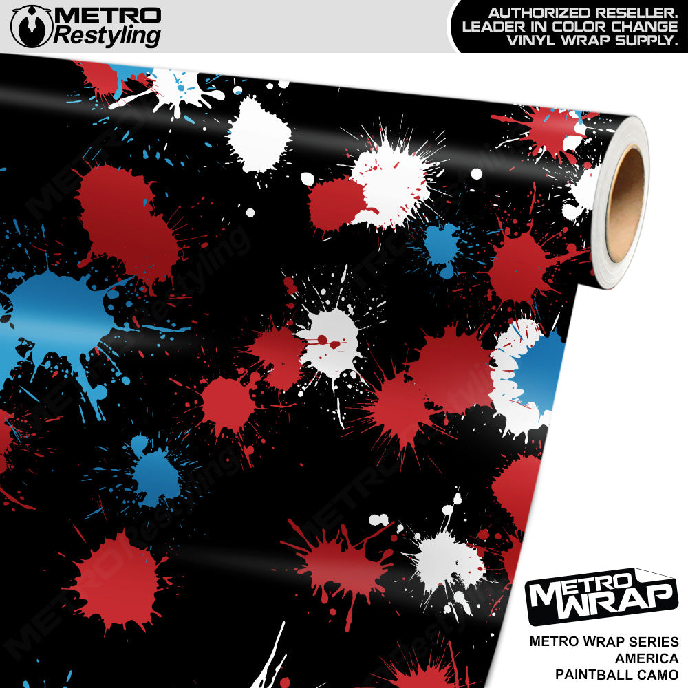 Metro Wrap Paintball America Camouflage Vinyl Film