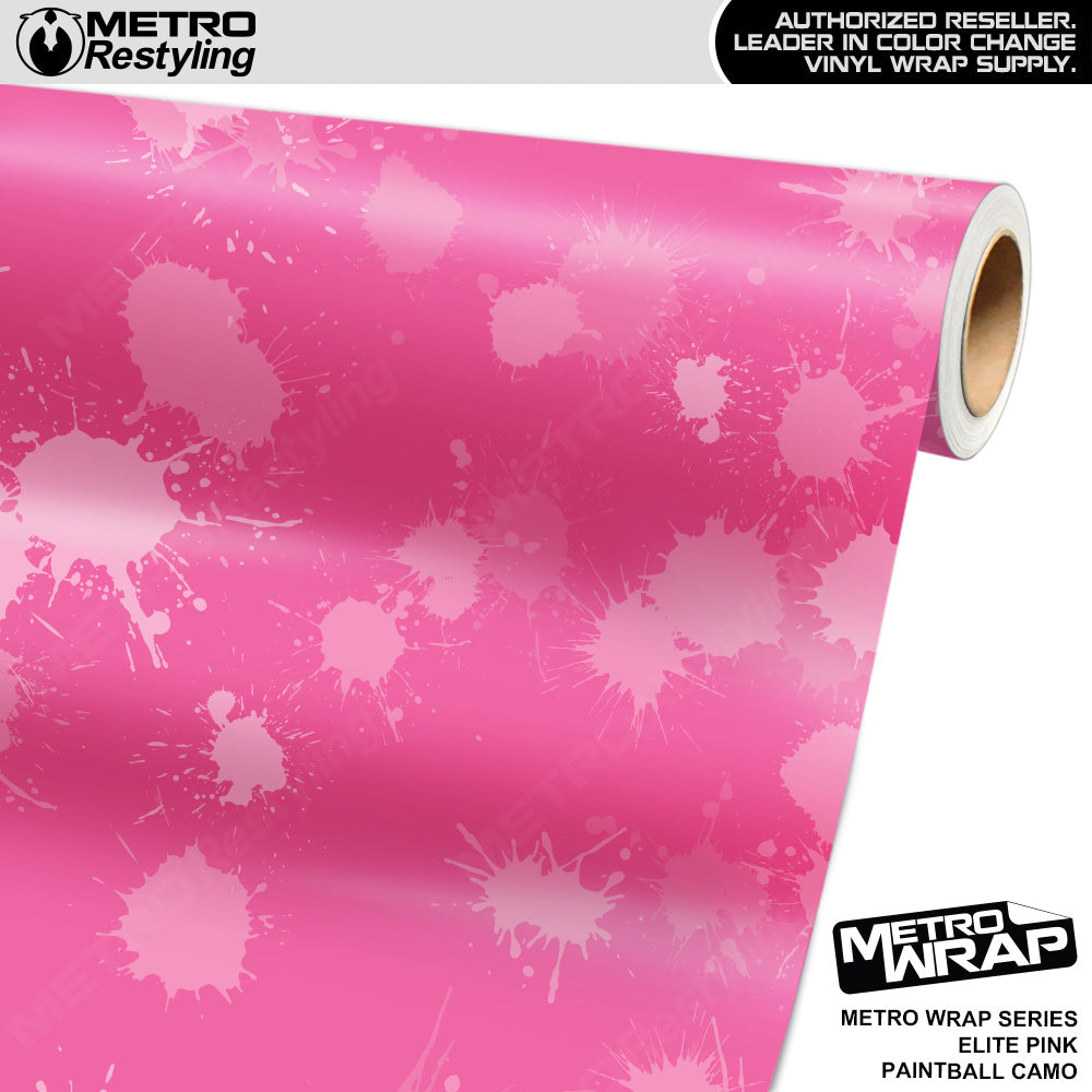 Metro Wrap Paintball Elite Pink Camouflage Vinyl Film