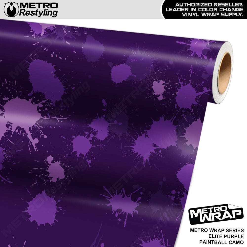 Metro Wrap Paintball Elite Purple Camouflage Vinyl Film