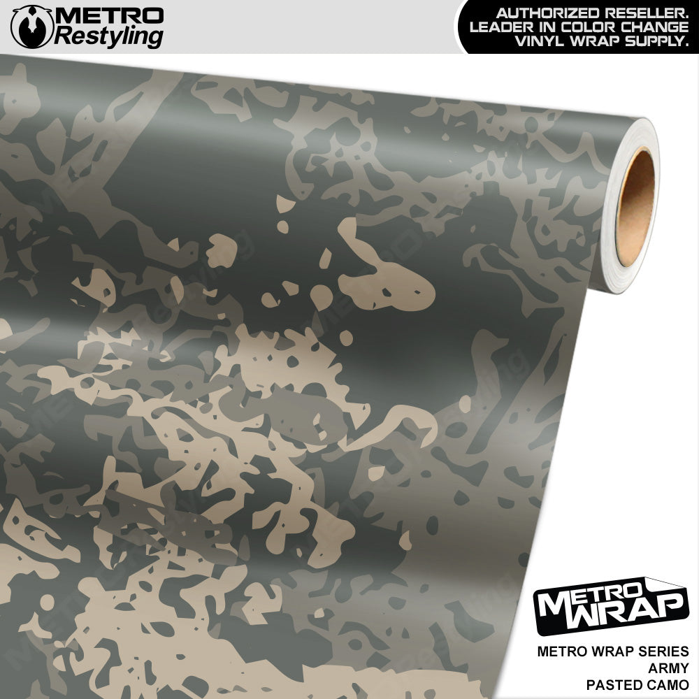 Metro Wrap Pasted Army Camouflage Vinyl Film