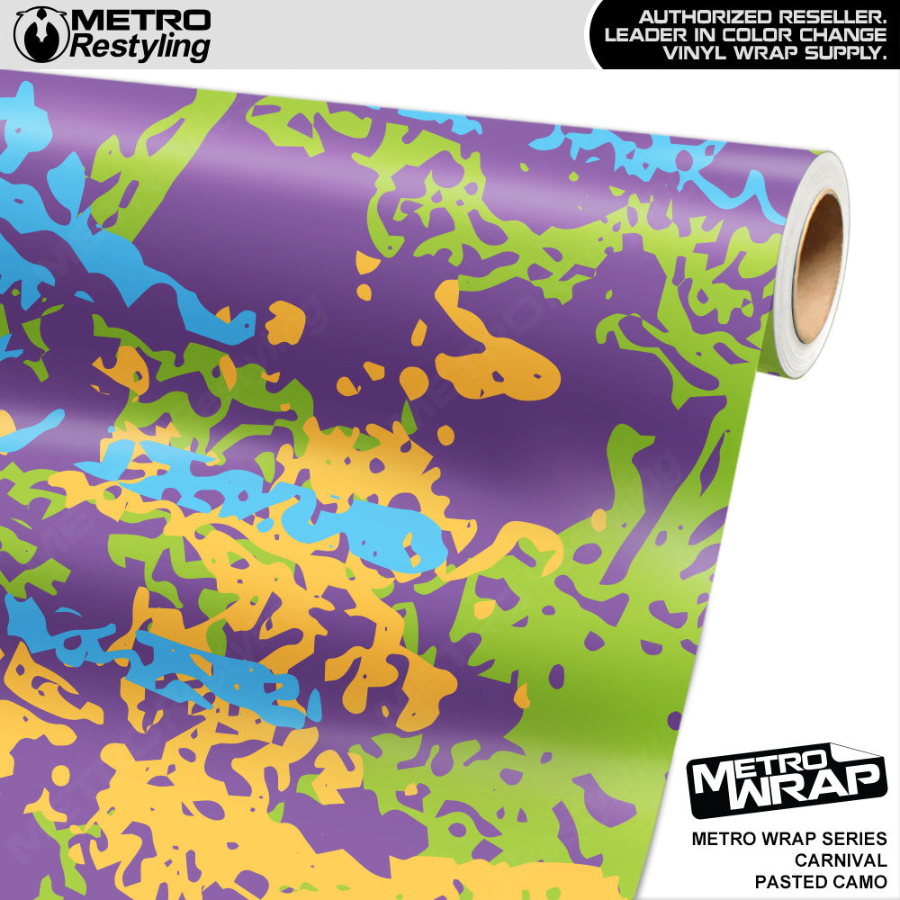 Metro Wrap Pasted Carnival Camouflage Vinyl Film