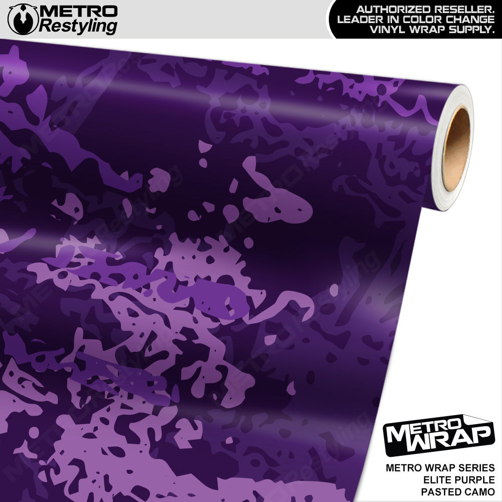 Metro Wrap Pasted Elite Purple Camouflage Vinyl Film