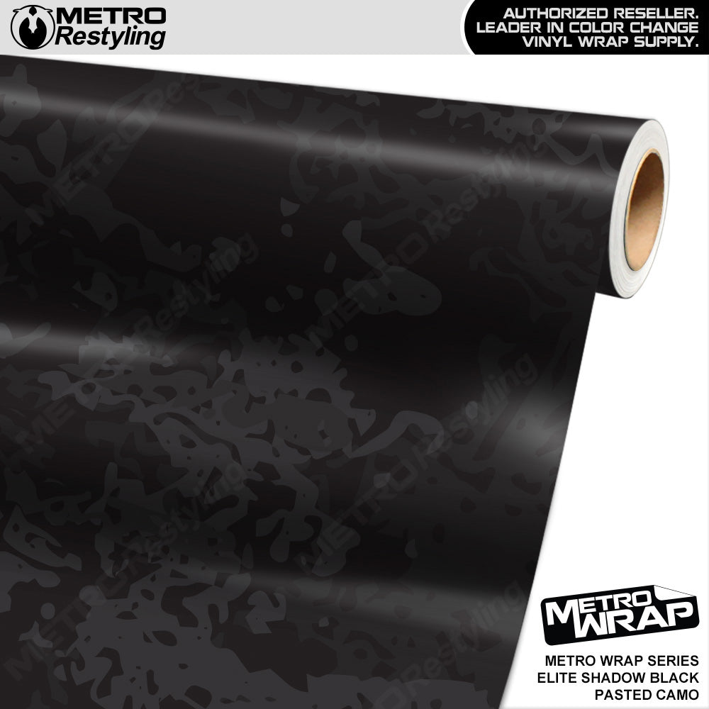 Metro Wrap Pasted Elite Shadow Black Camouflage Vinyl Film