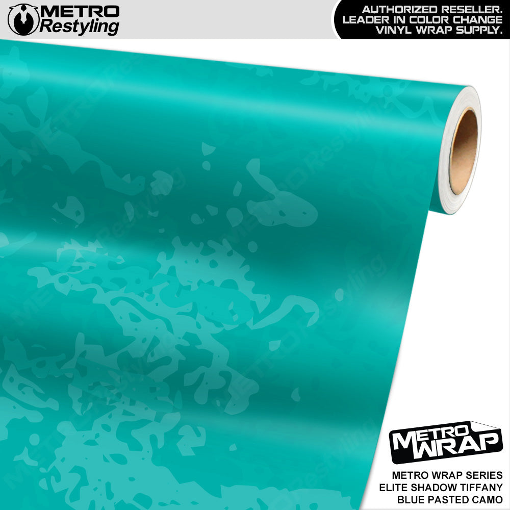 Metro Wrap Pasted Elite Shadow Tiffany Blue Camouflage Vinyl Film