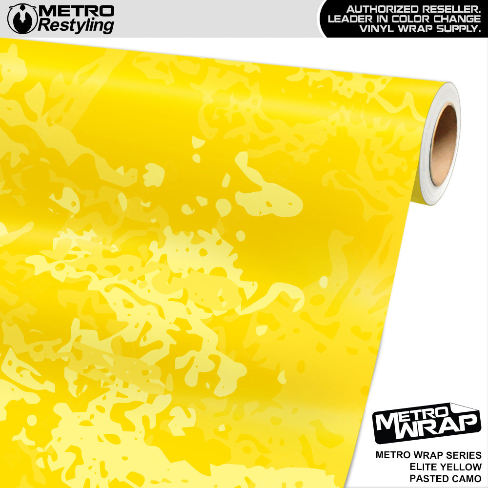 Metro Wrap Pasted Elite Yellow Camouflage Vinyl Film