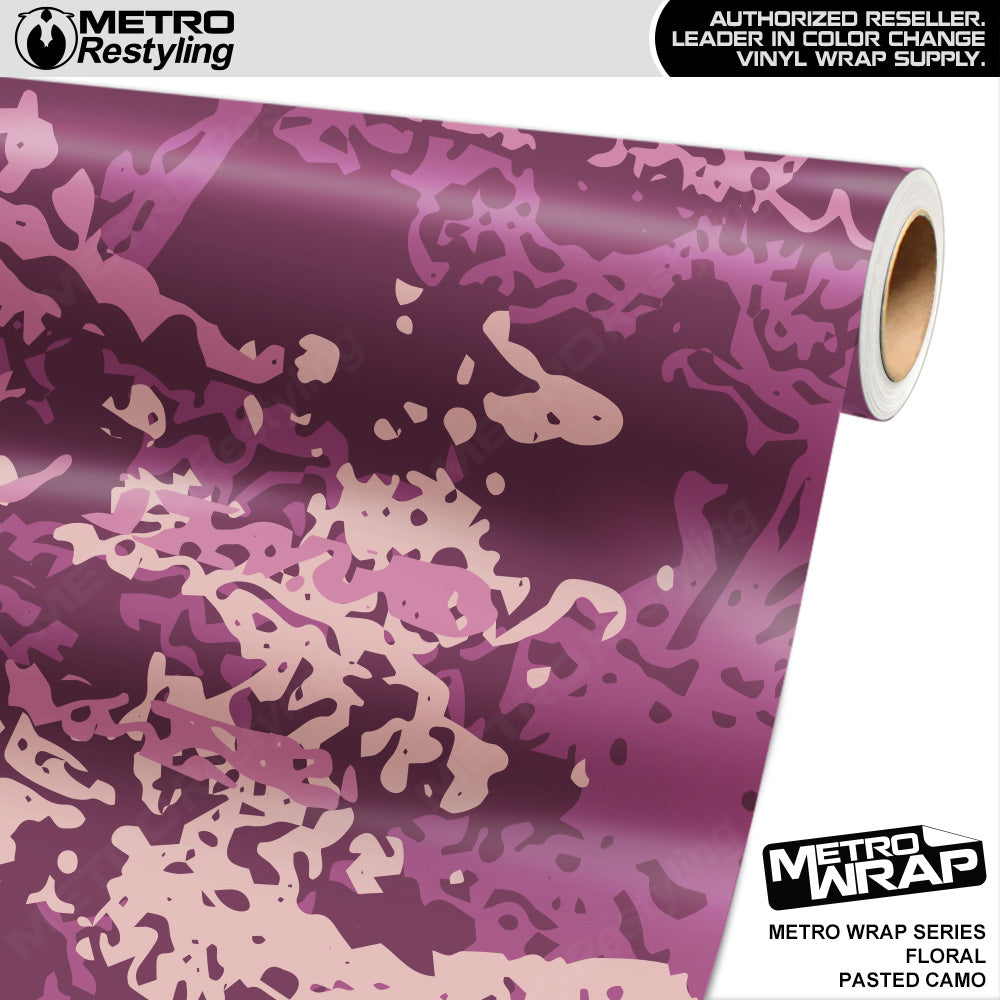 Metro Wrap Pasted Floral Camouflage Vinyl Film