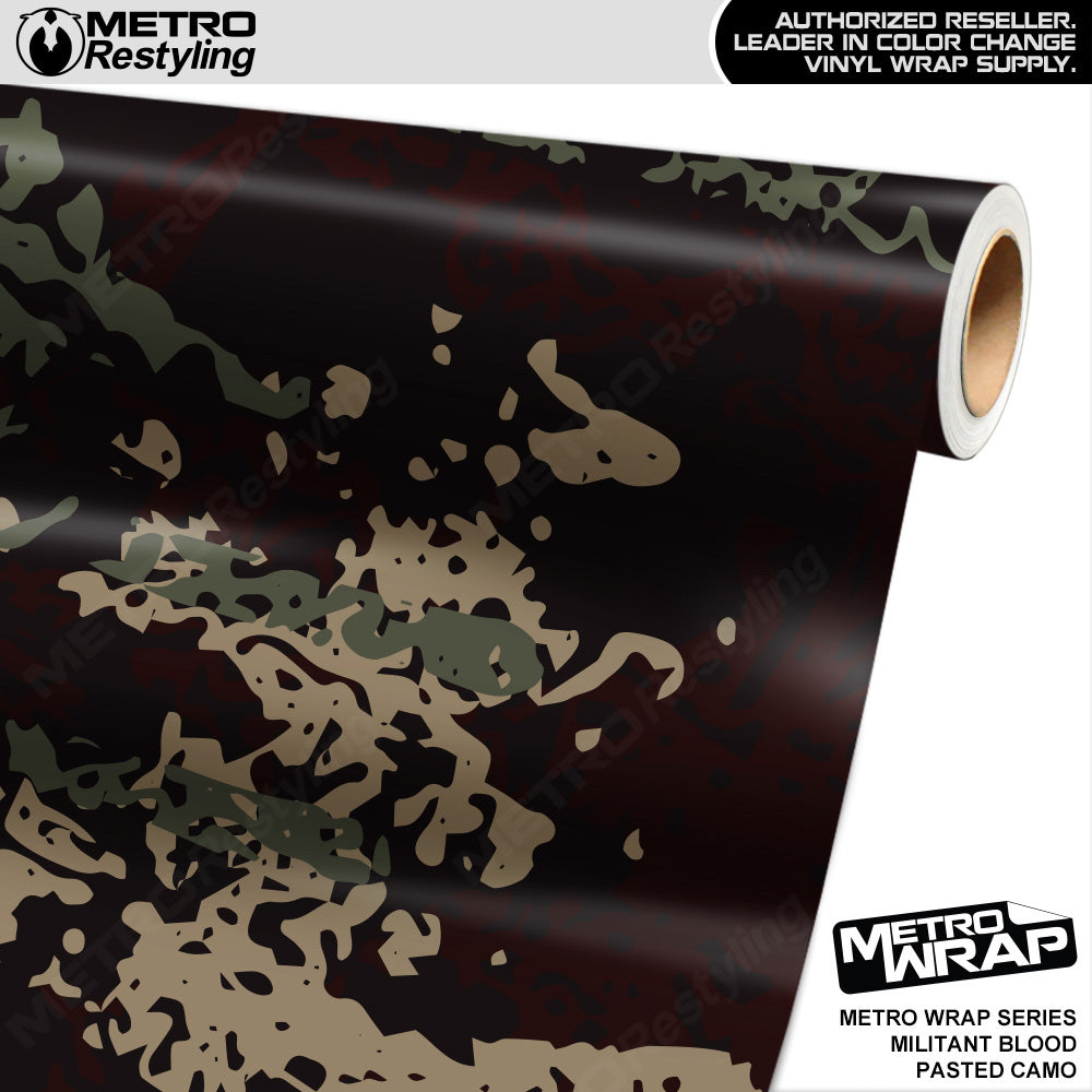 Metro Wrap Pasted Militant Blood Camouflage Vinyl Film