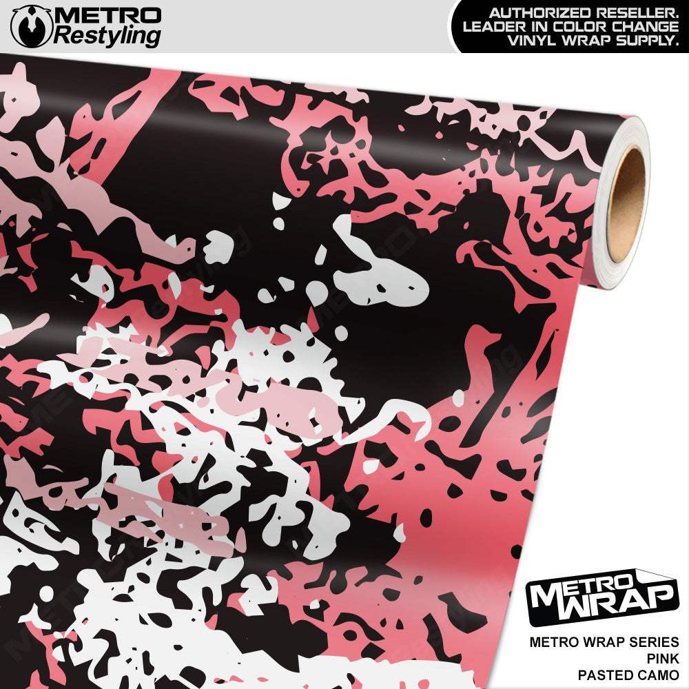 Metro Wrap Pasted Pink Camouflage Vinyl Film