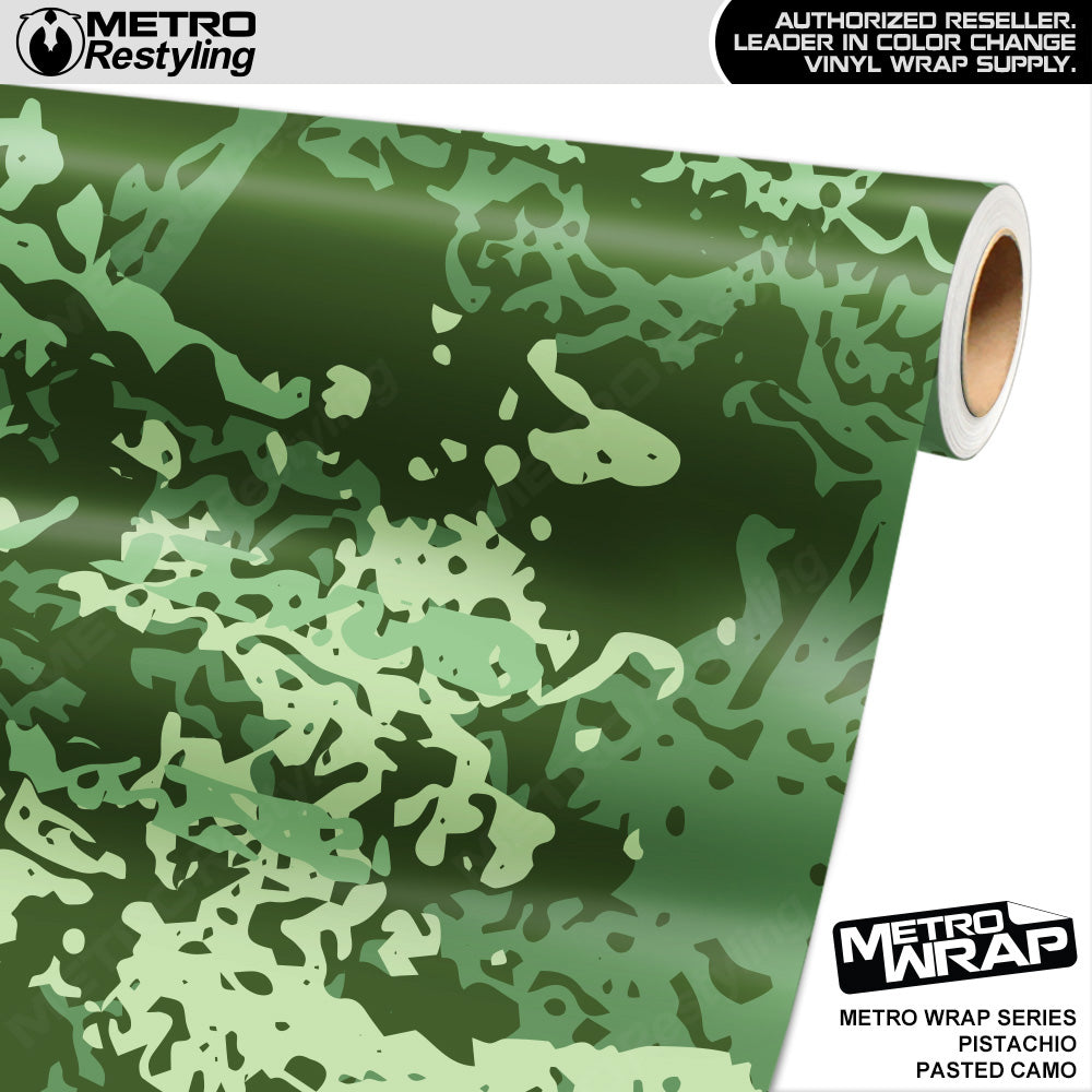 Metro Wrap Pasted Pistachio Camouflage Vinyl Film