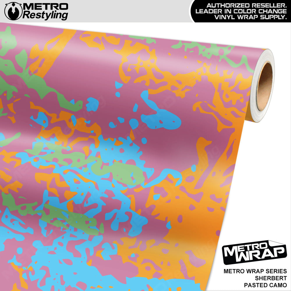 Metro Wrap Pasted Sherbert Camouflage Vinyl Film