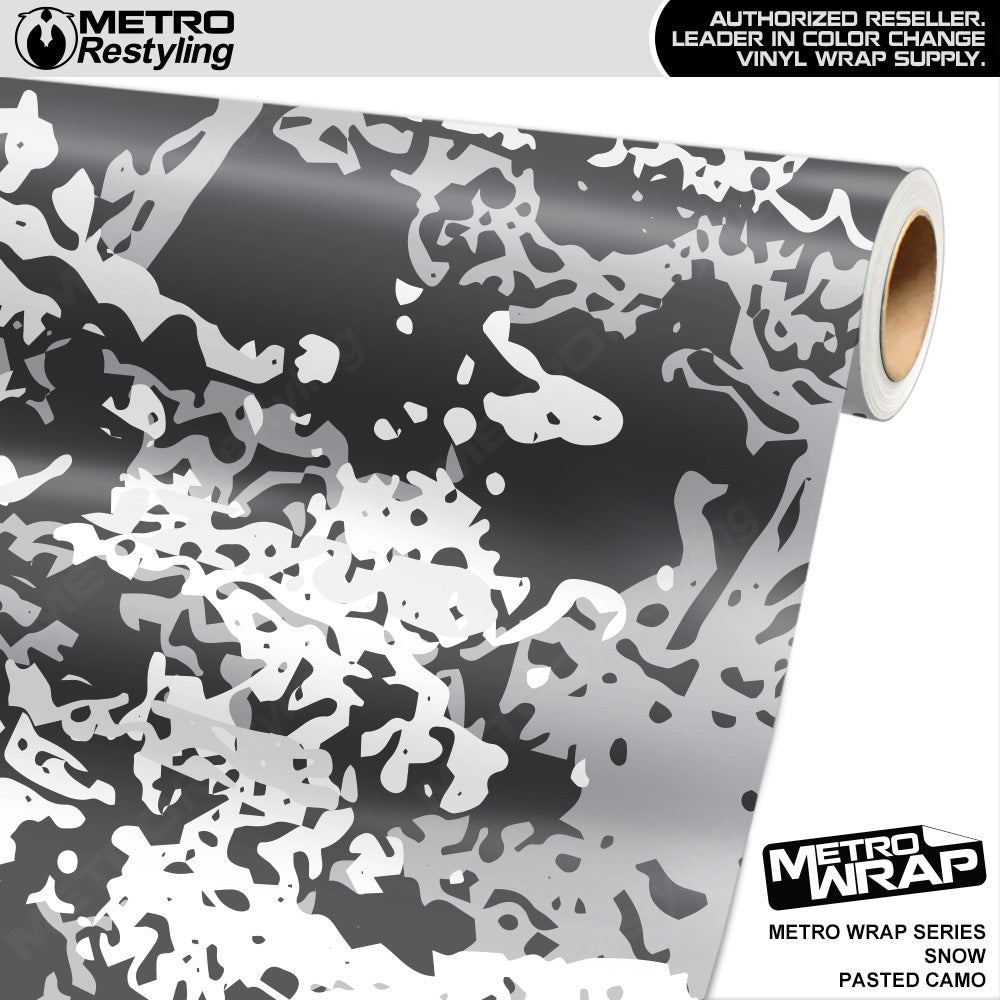 Metro Wrap Pasted Snow Camouflage Vinyl Film
