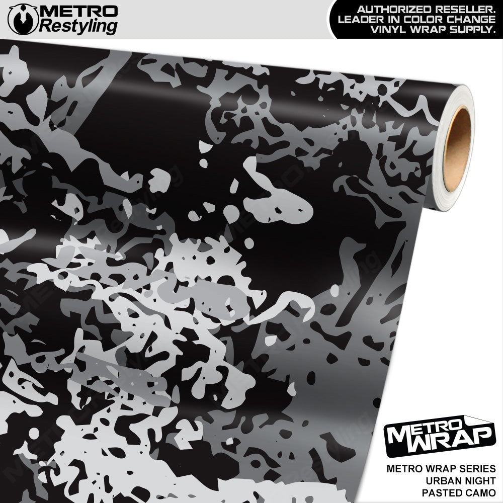Metro Wrap Pasted Urban Night Camouflage Vinyl Film