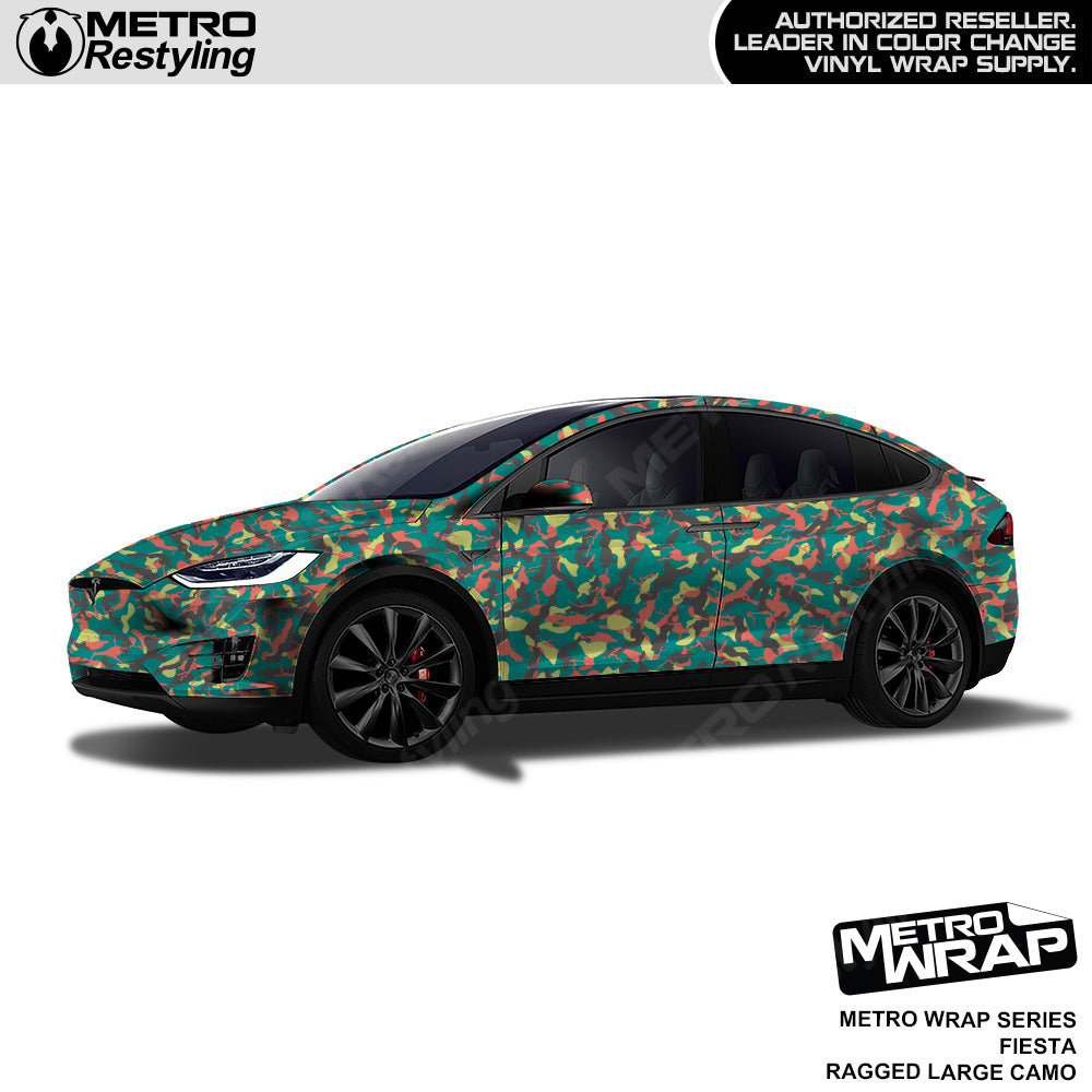 Metro Wrap Large Ragged Fiesta Camouflage Vinyl Film