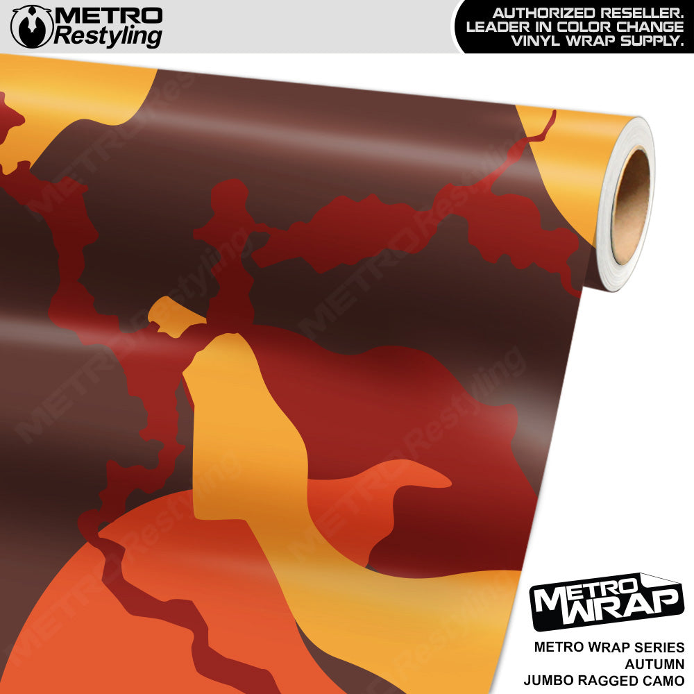 Metro Wrap Jumbo Ragged Autumn Camouflage Vinyl Film