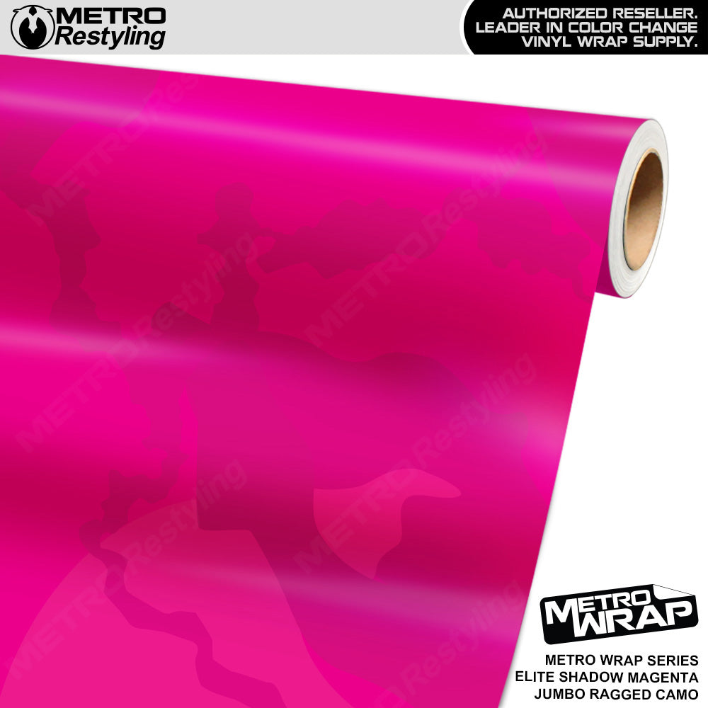 Metro Wrap Jumbo Ragged Elite Shadow Magenta Camouflage Vinyl Film