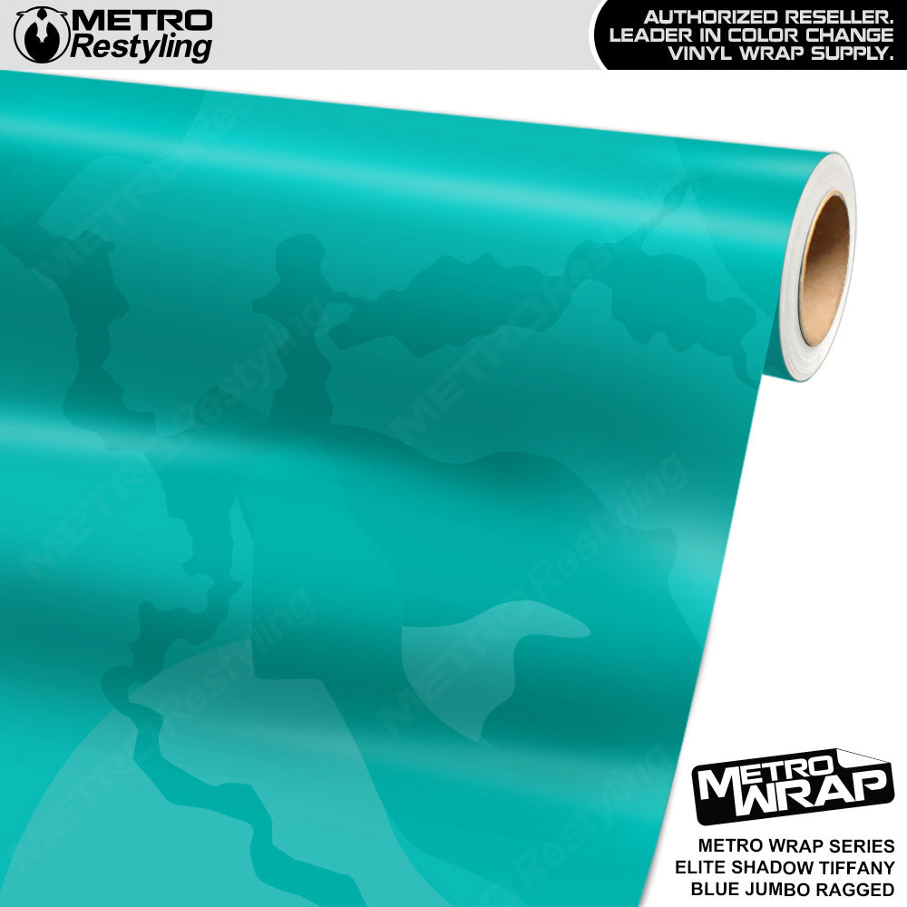 Metro Wrap Jumbo Ragged Elite Shadow Tiffany Blue Camouflage Vinyl Film