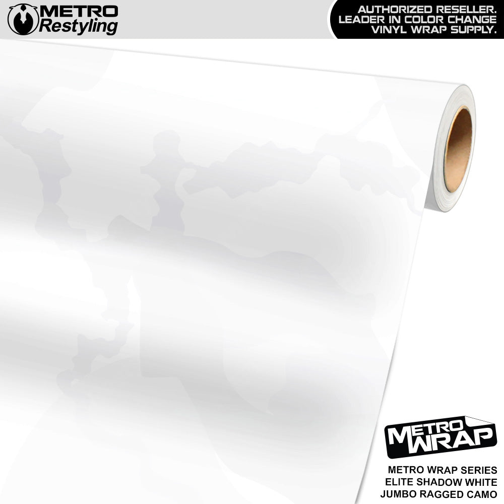 Metro Wrap Jumbo Ragged Elite Shadow White Camouflage Vinyl Film