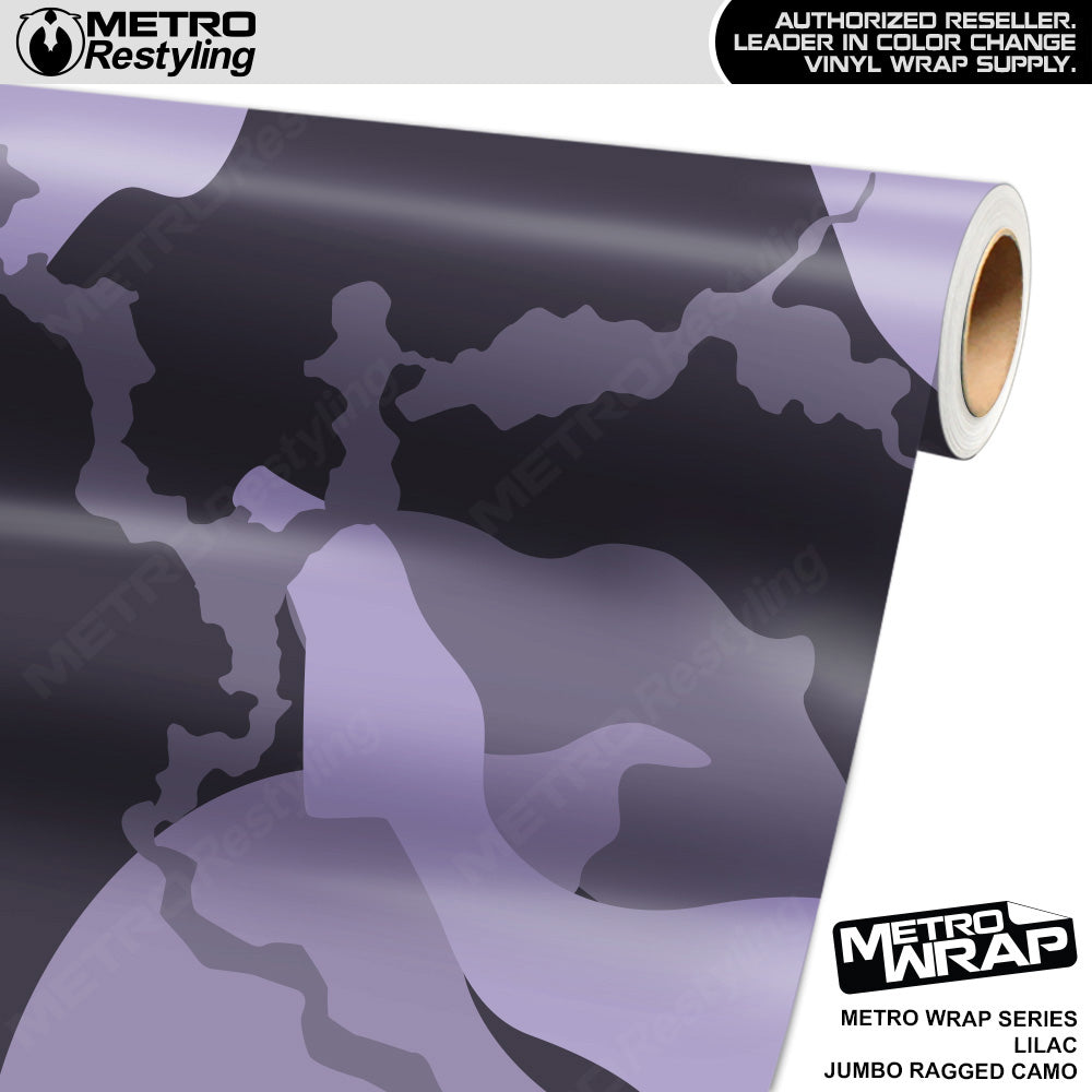 Metro Wrap Jumbo Ragged Lilac Camouflage Vinyl Film