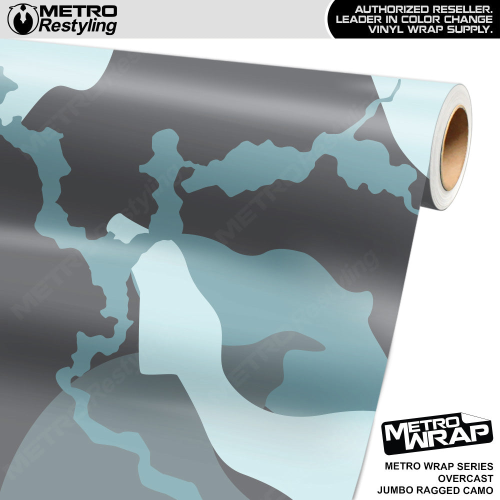 Metro Wrap Jumbo Ragged Overcast Camouflage Vinyl Film