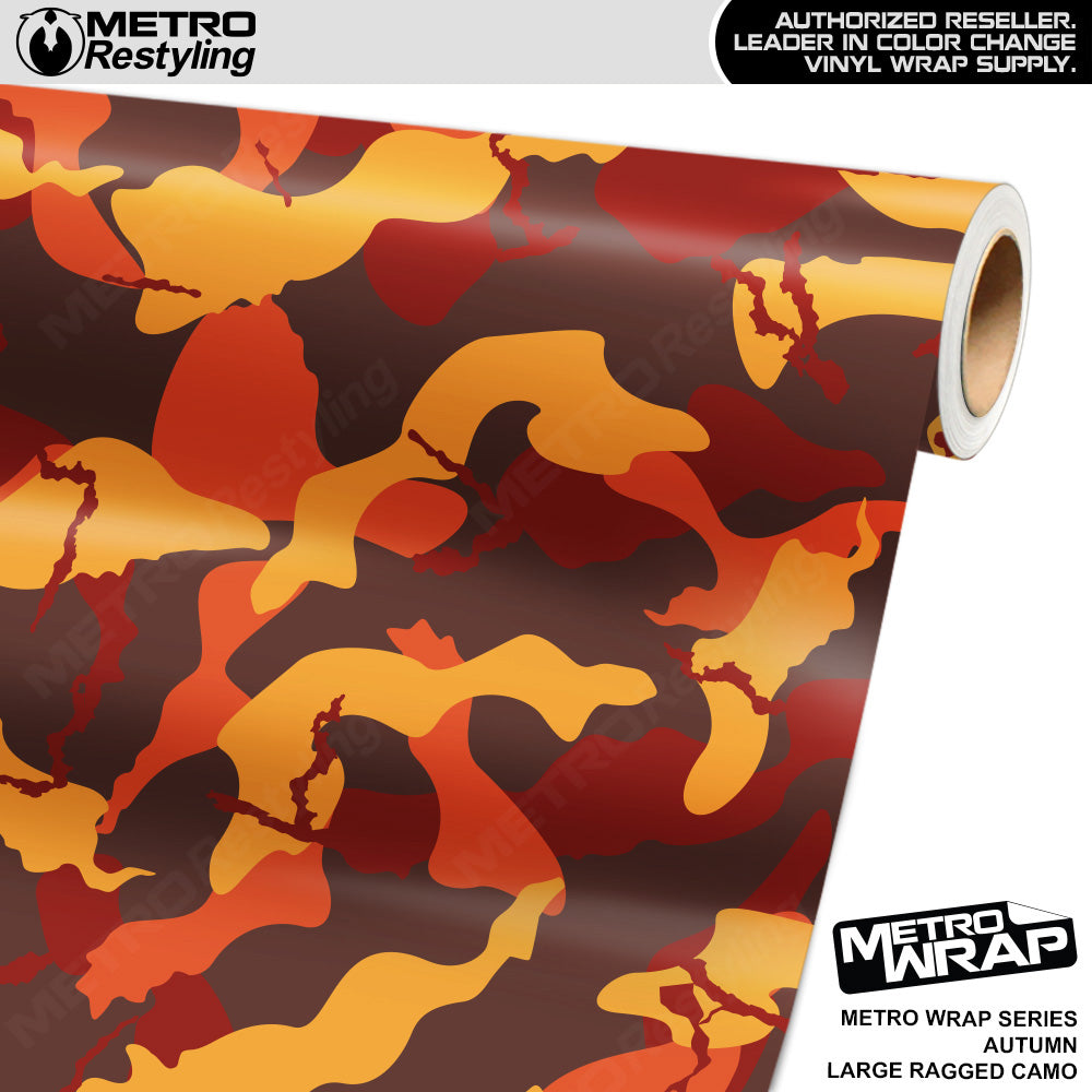 Metro Wrap Large Ragged Autumn Camouflage Vinyl Film