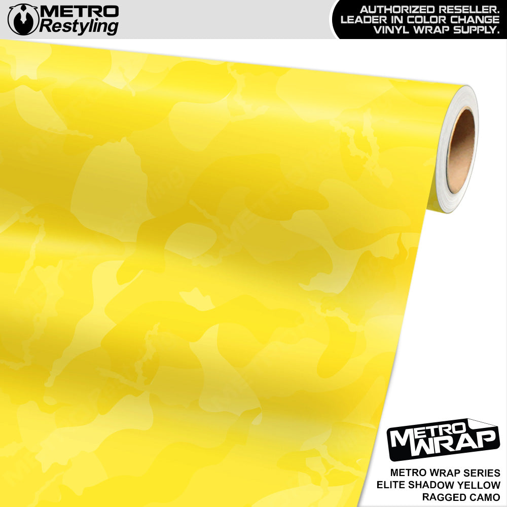 Metro Wrap Large Ragged Elite Shadow Yellow Camouflage Vinyl Film