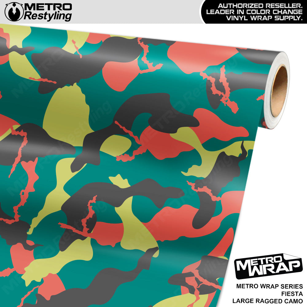 Metro Wrap Large Ragged Fiesta Camouflage Vinyl Film