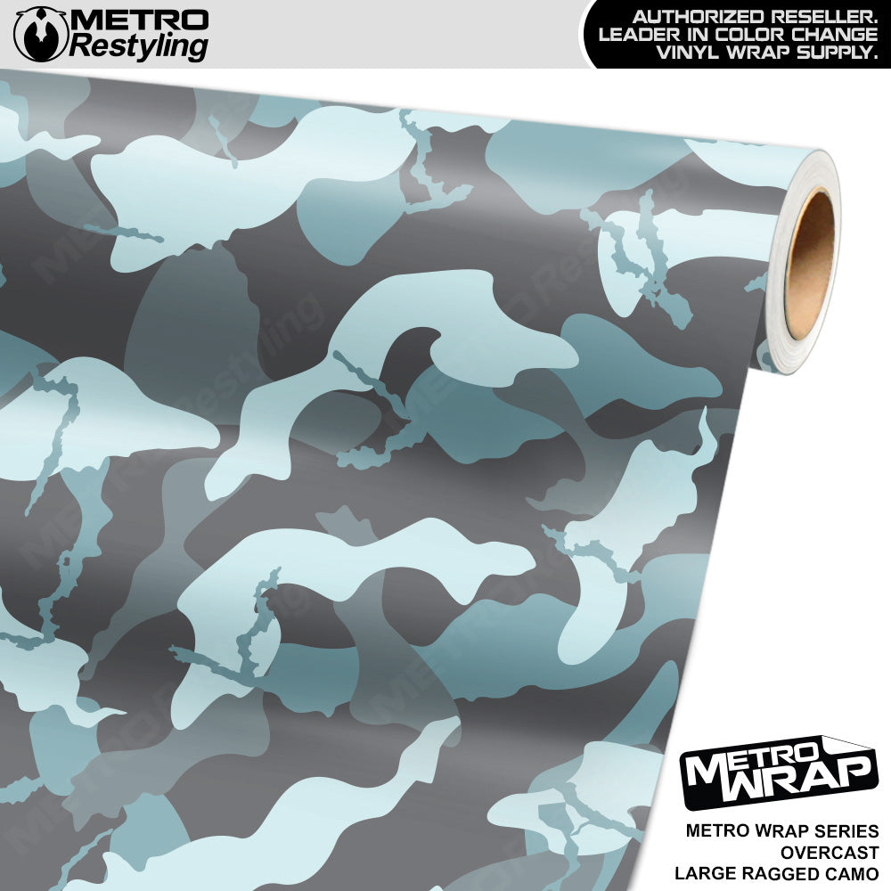 Metro Wrap Large Ragged Overcast Camouflage Vinyl Film