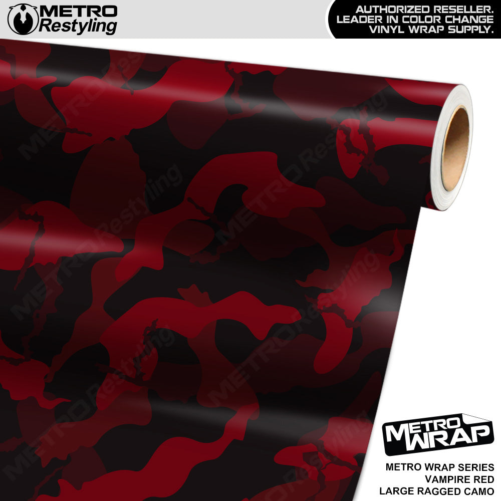 Metro Wrap Large Ragged Vampire Red Camouflage Vinyl Film