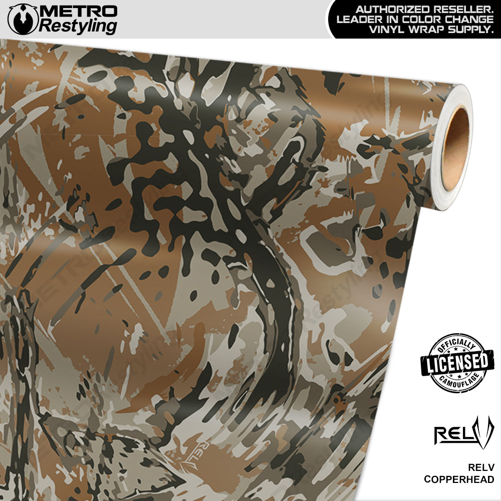 RELV Copperhead Camouflage Vinyl Wrap Film