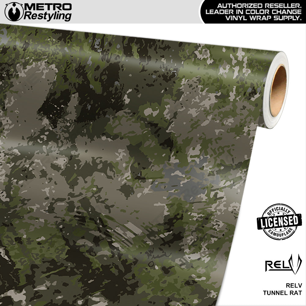 RELV Tunnel Rat Camouflage Vinyl Wrap Film