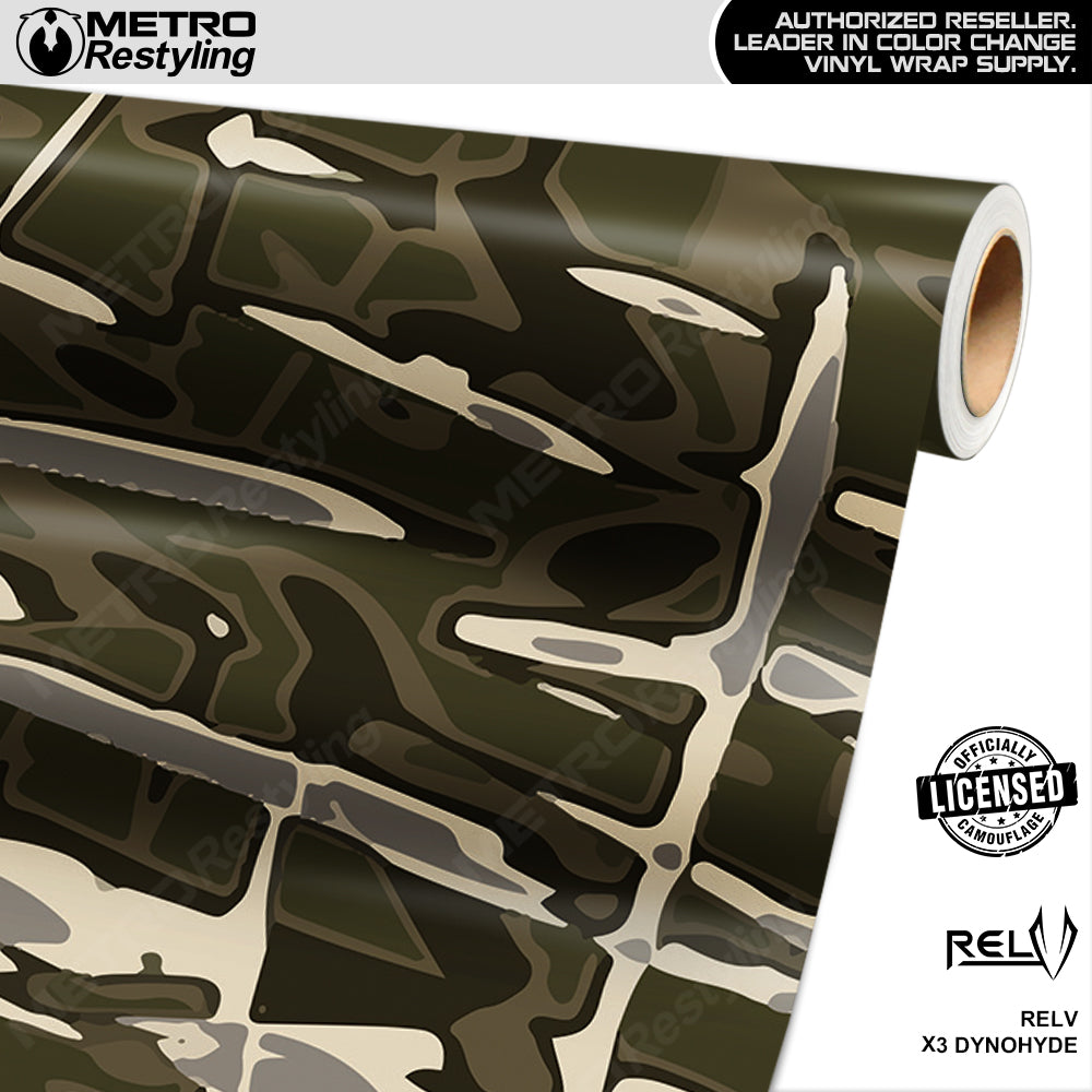 RELV X3 Dynohyde Camouflage Vinyl Wrap Film
