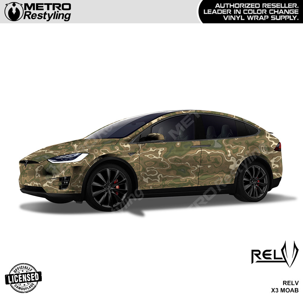 RELV X3 Moab Camo Car Wrap