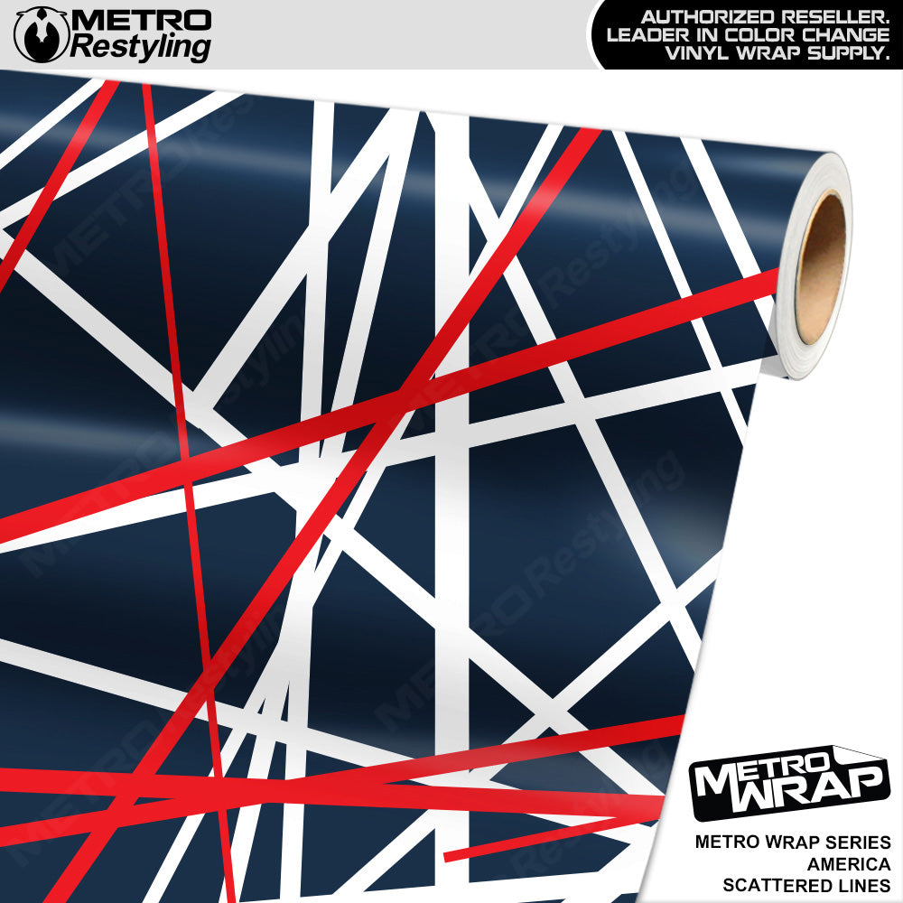 Metro Wrap Scattered Lines America Vinyl Film