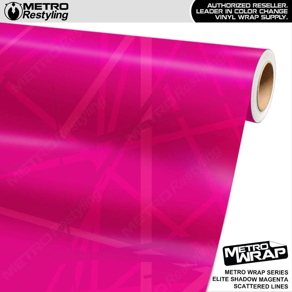 Metro Wrap Scattered Lines Elite Shadow Magenta Vinyl Film