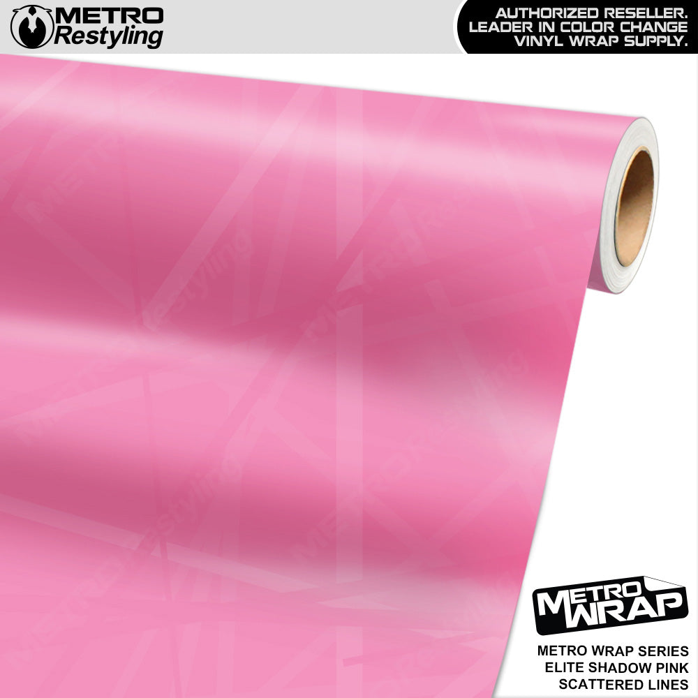 Metro Wrap Scattered Lines Elite Shadow Pink Vinyl Film