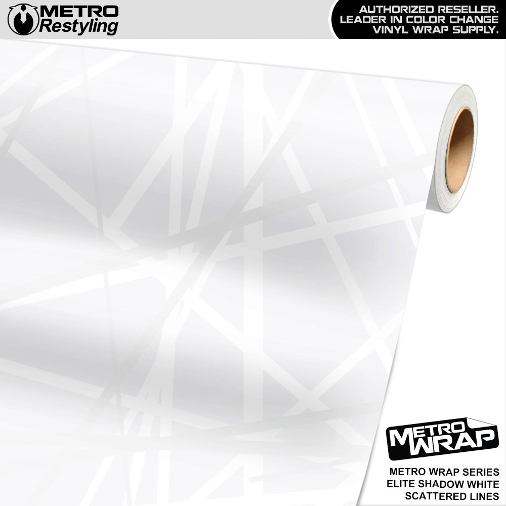 Metro Wrap Scattered Lines Elite Shadow White Vinyl Film