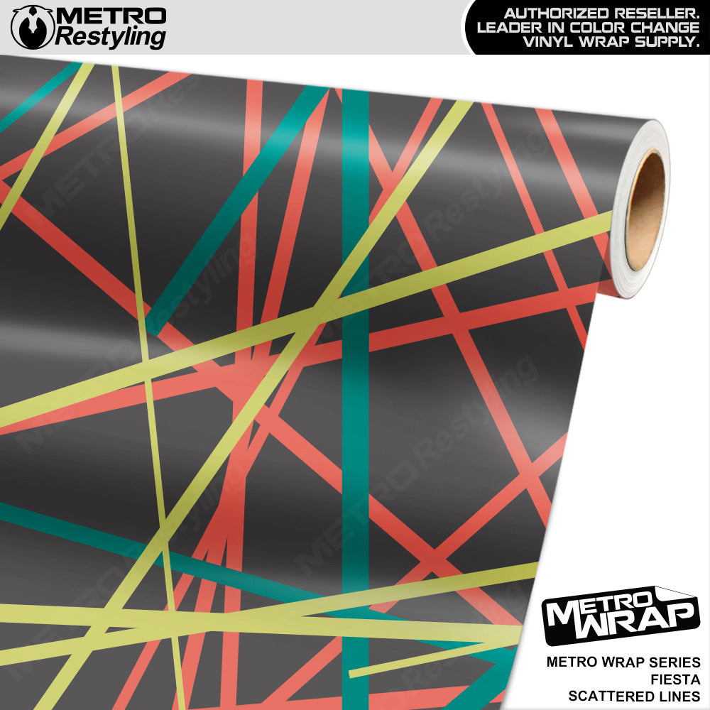 Metro Wrap Scattered Lines Fiesta Vinyl Film