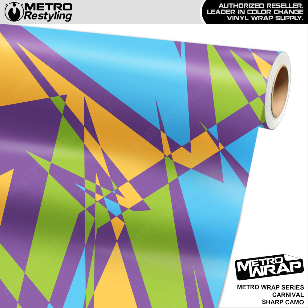 Metro Wrap Sharp Carnival Camouflage Vinyl Film