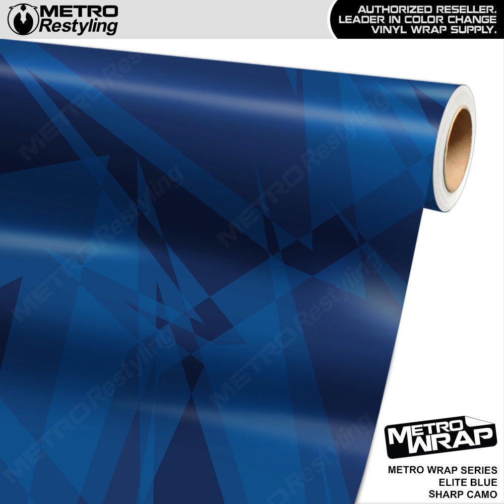 Metro Wrap Sharp Elite Blue Camouflage Vinyl Film