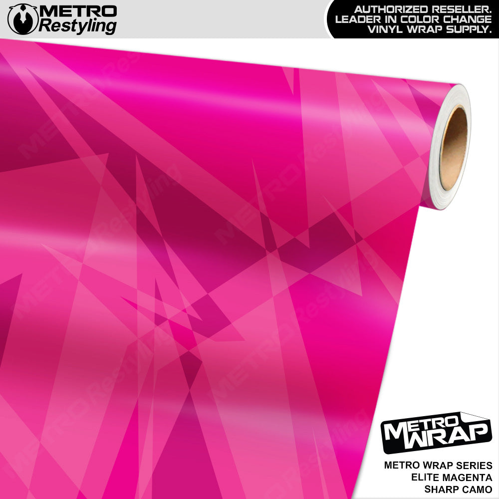 Metro Wrap Sharp Elite Magenta Camouflage Vinyl Film