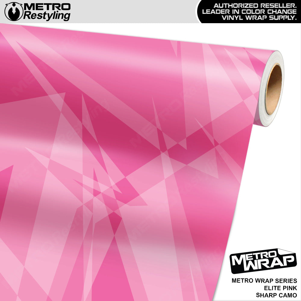 Metro Wrap Sharp Elite Pink Camouflage Vinyl Film