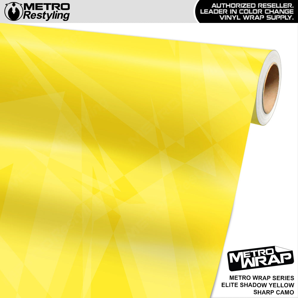 Metro Wrap Sharp Elite Shadow Yellow Camouflage Vinyl Film