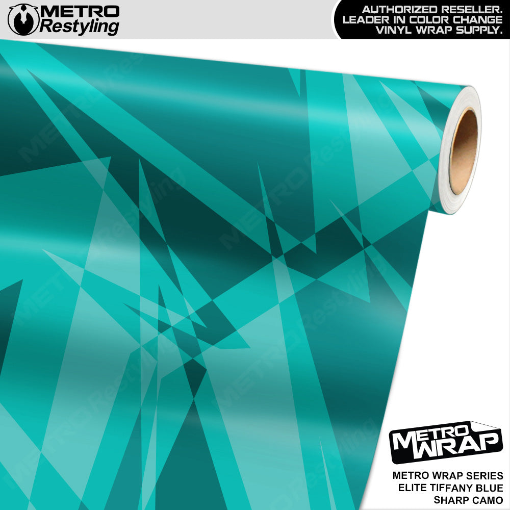 Metro Wrap Sharp Elite Tiffany Blue Camouflage Vinyl Film