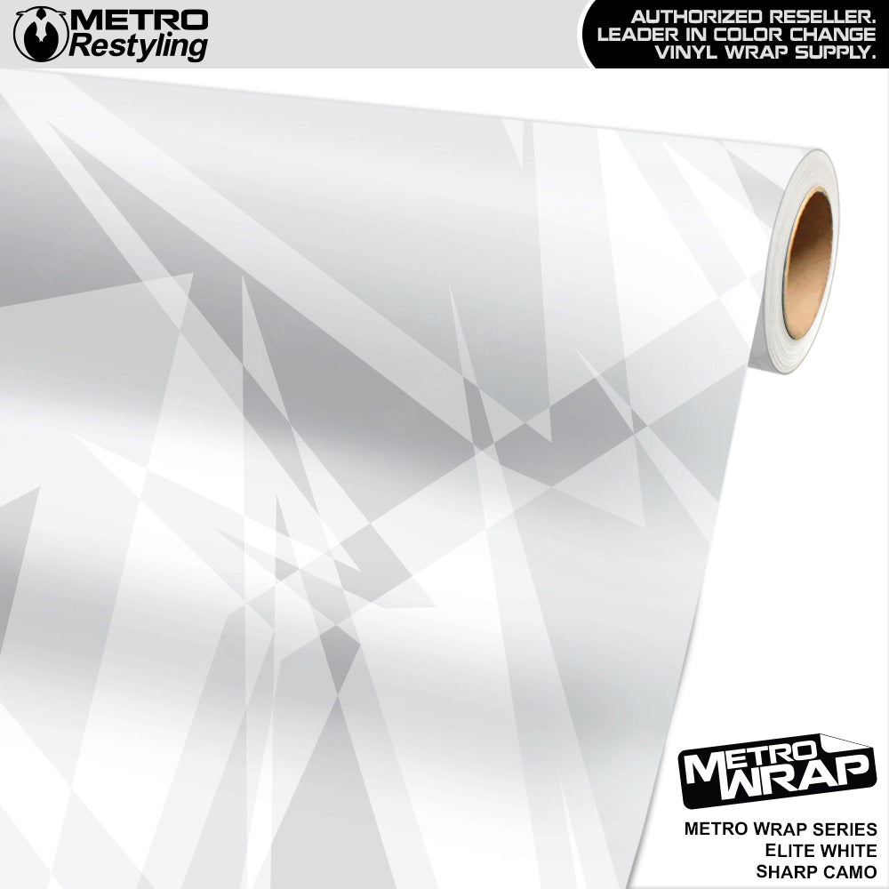 Metro Wrap Sharp Elite White Camouflage Vinyl Film