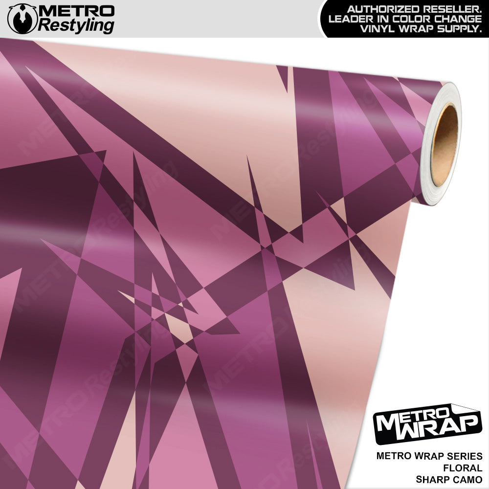 Metro Wrap Sharp Floral Camouflage Vinyl Film