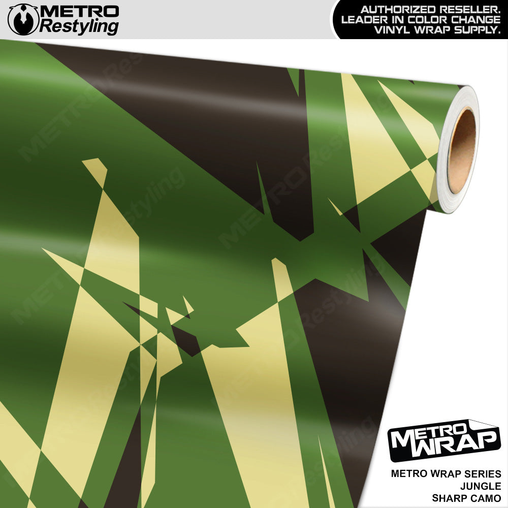 Metro Wrap Sharp Jungle Camouflage Vinyl Film
