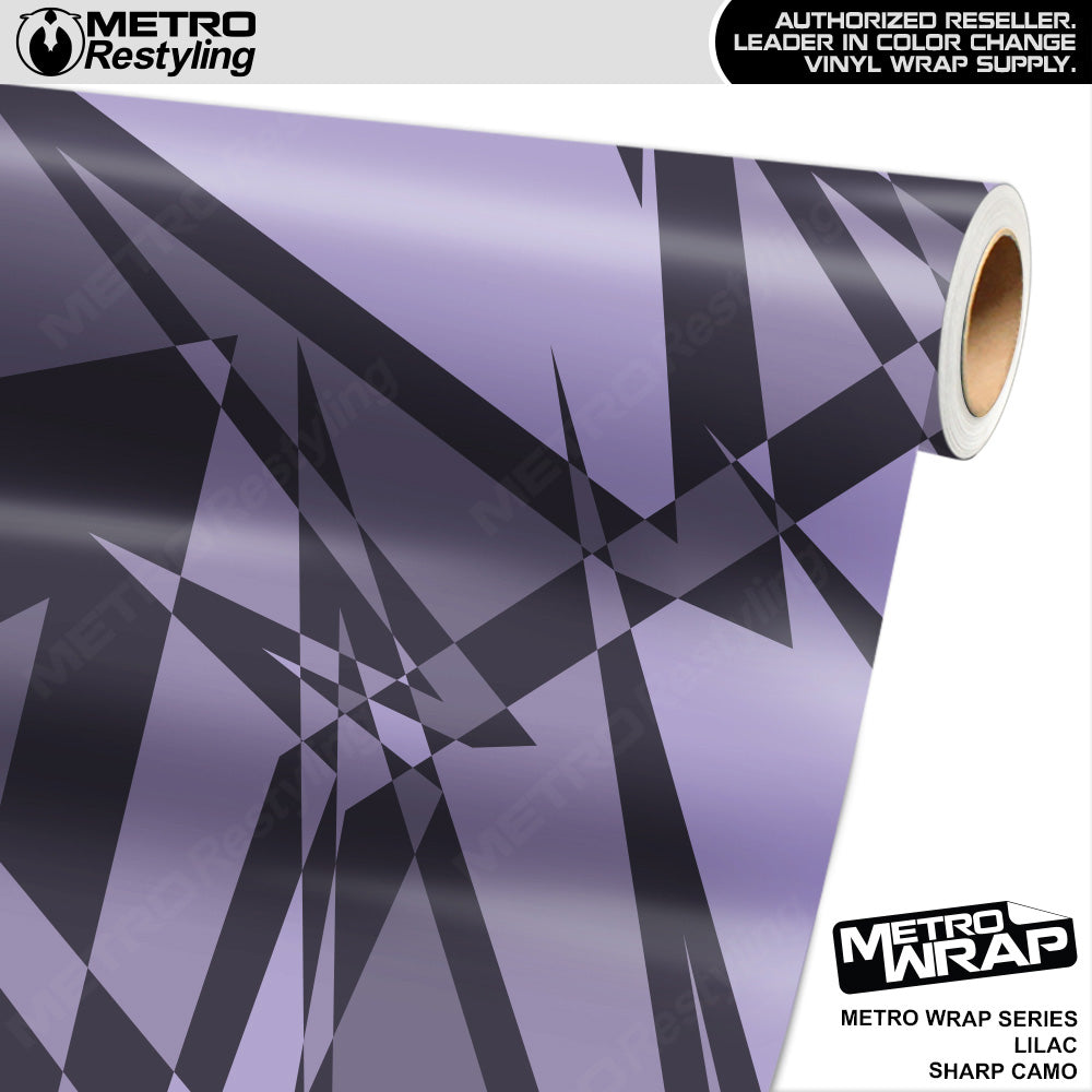 Metro Wrap Sharp Lilac Camouflage Vinyl Film