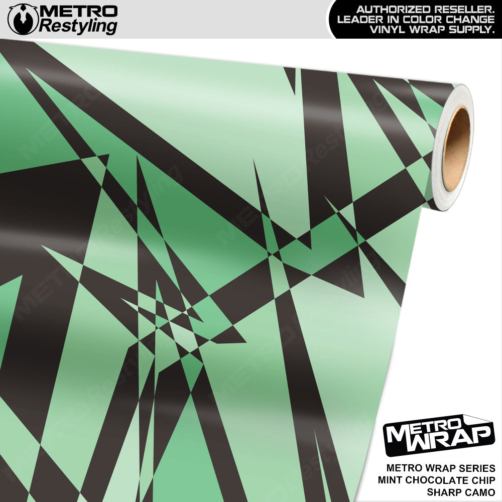 Metro Wrap Sharp Mint Chocolate Chip Camouflage Vinyl Film